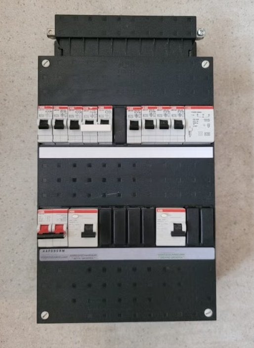 ABB busboard 1-fase groepenkast met 8 groepen en beltrafo, Ophalen of Verzenden, Gebruikt, ABB, Overige typen
