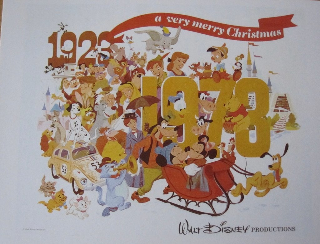 Kerst - vijftig jaar Disney - 1972 - nieuw, Verzamelen, Verzenden, 1980 tot heden, Ongelopen, Overige thema's