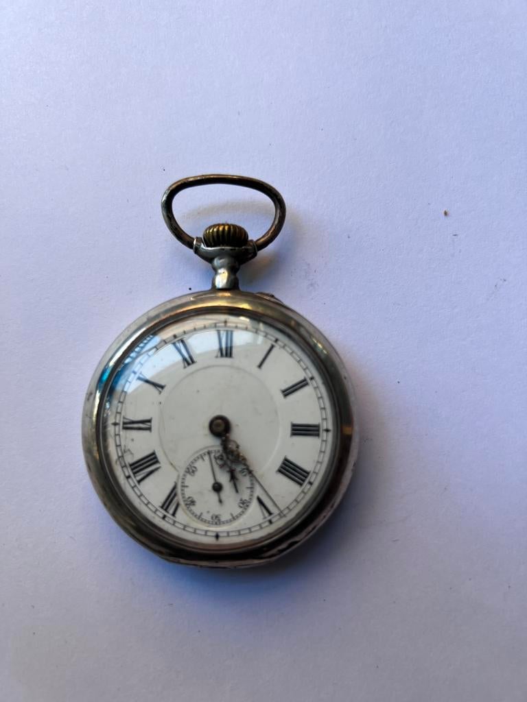 Zakhorloge, loopt niet, Sieraden, Tassen en Uiterlijk, Overige merken, Overige materialen, Zakhorloge, Alphen aan den rijn