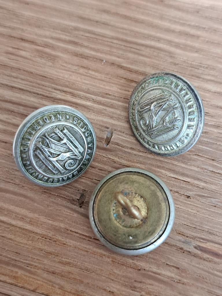 3x Knoop Stoomvaart Maatschappij Nederland (SMN), Verzamelen, Ophalen of Verzenden, Gebruikt