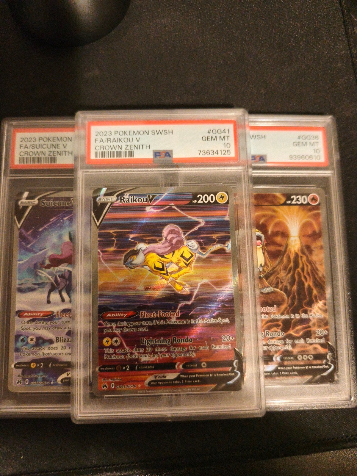 Raikou V #GG41 PSA 10 Gem Mint Pokemon Crown Zenith, Ophalen of Verzenden, Nieuw
