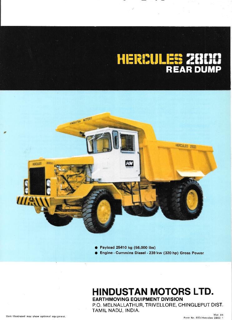 HERCULES 2800 REAR DUMP, Ophalen of Verzenden, Zo goed als nieuw, Overige merken