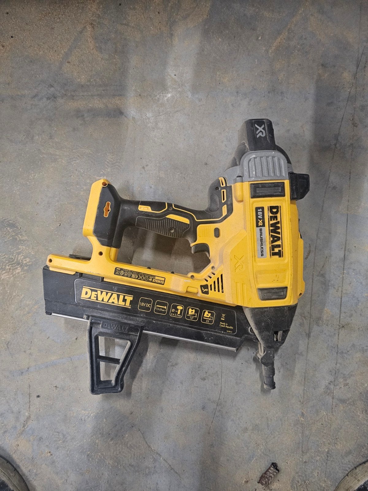 DeWalt 18V XR Brushless Tacker/Nietmachine, Ophalen, Gebruikt, Tacker/nietmachine, DeWalt