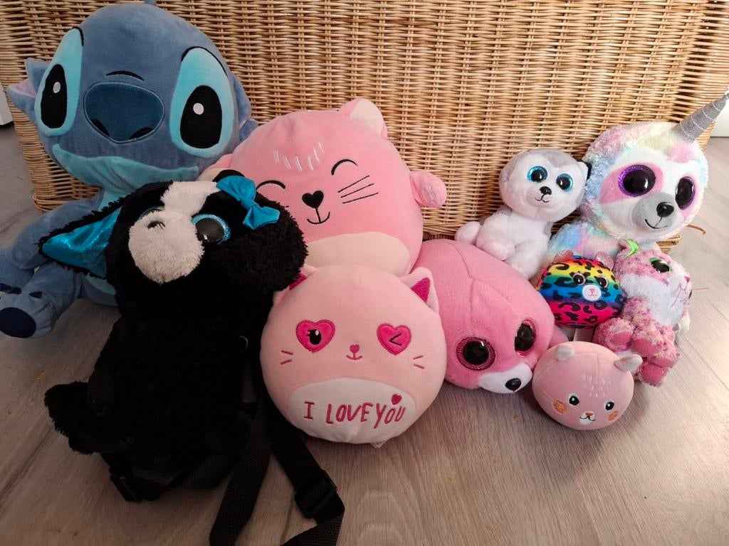 (Beaniel knuffels en rugzakje, Ophalen, Gebruikt, Disney, Zwart