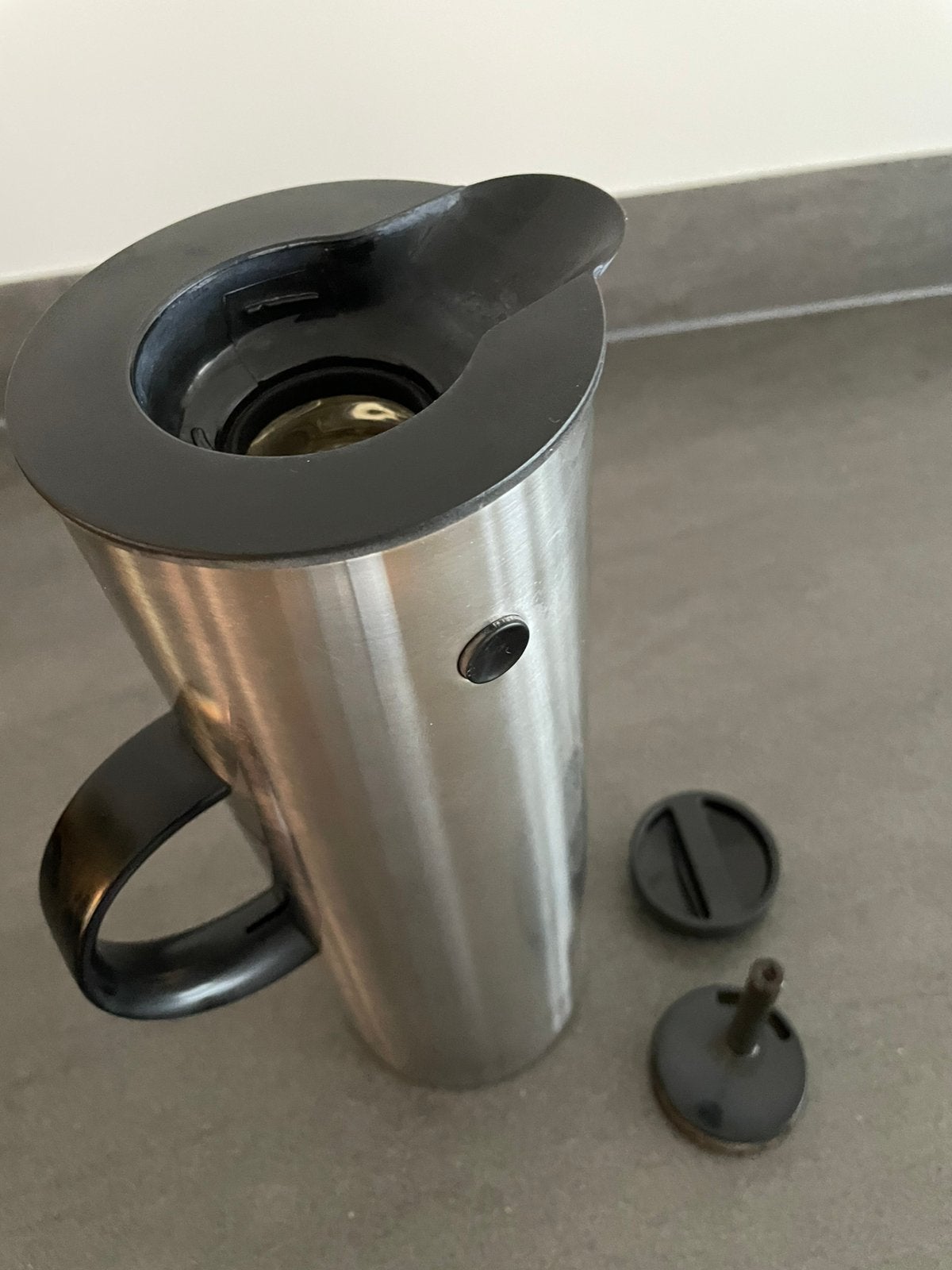 Stelton Erik Magnussen thermoskan - RVS, 1 liter, Ophalen, Gebruikt