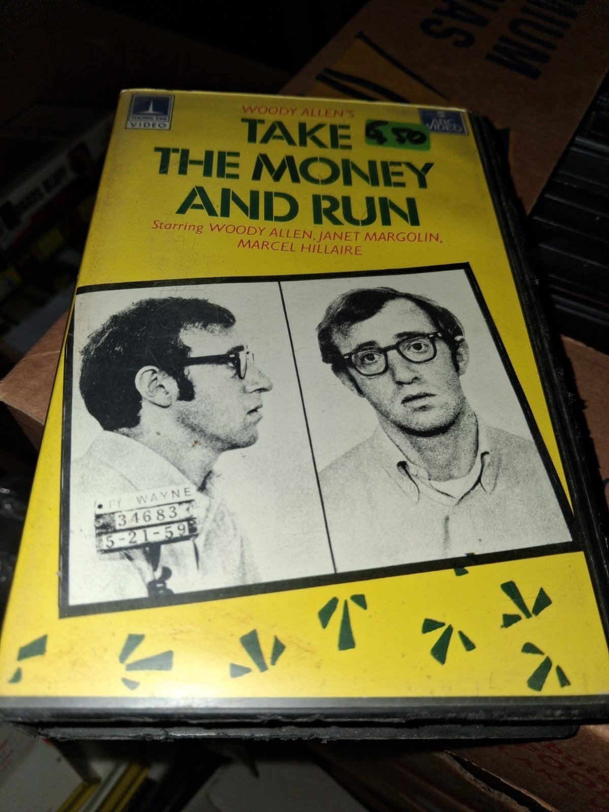 Betamax ex-rental  - Take The Money And Run, Vanaf 16 jaar, Ophalen of Verzenden, Gebruikt, Horror