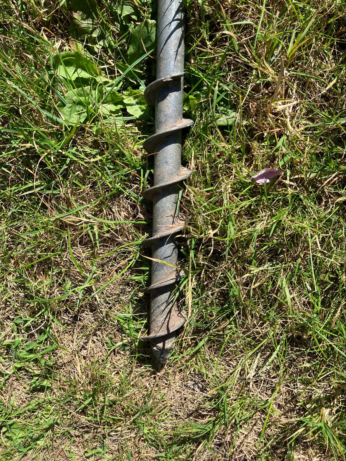 Parasolschroef - Stevige Verankering voor Parasols, Tuin en Terras, Ophalen, Gebruikt, Minder dan 1 meter, Overige typen