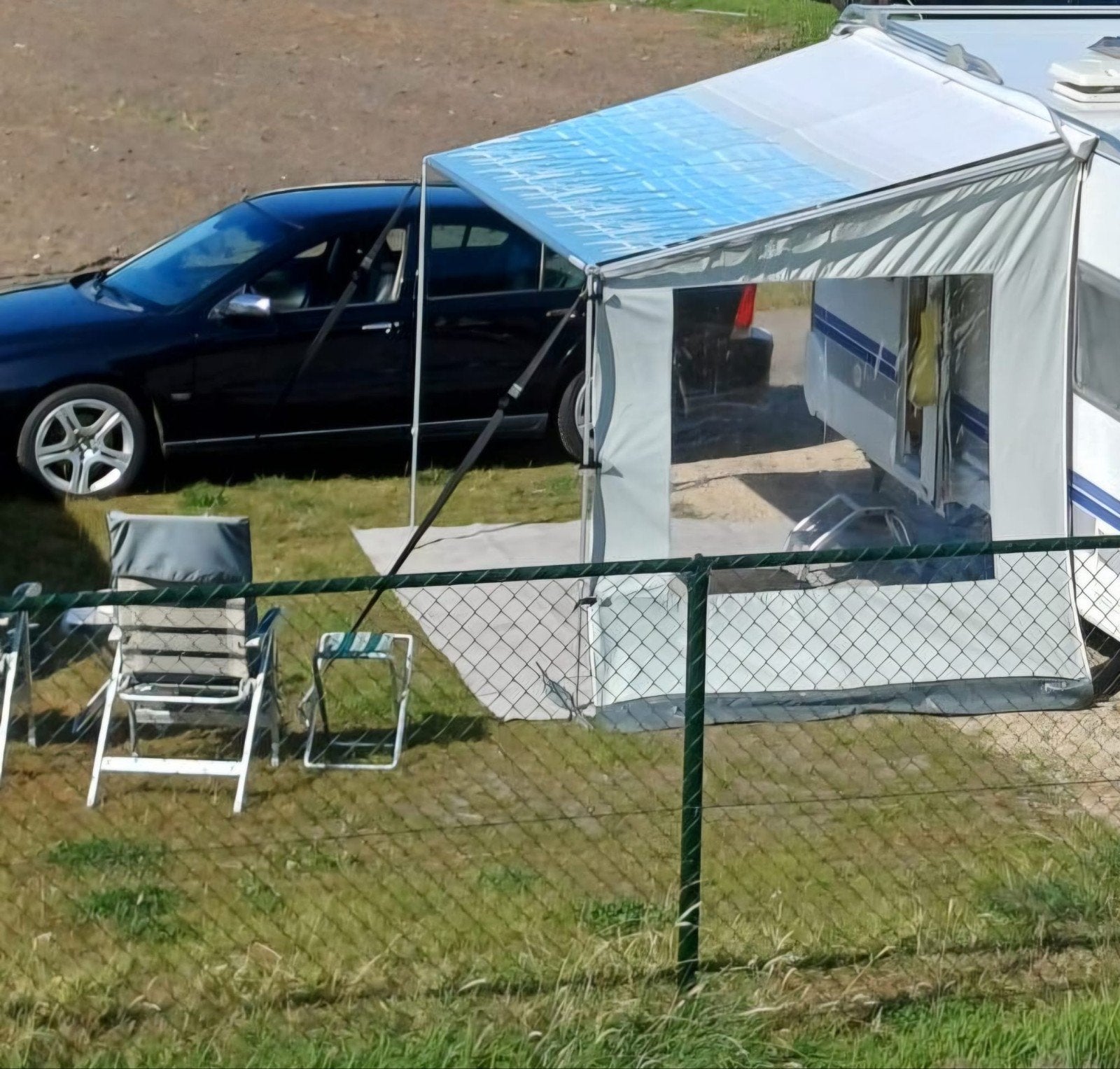 zakluifel met zijwand en spanstok, Caravans en Kamperen, Ophalen, Gebruikt