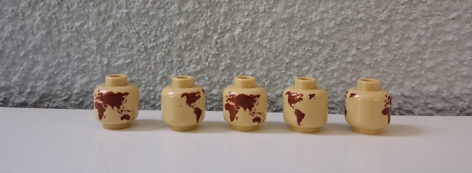 Lego 5x Bruine Globe, Ophalen of Verzenden, Zo goed als nieuw
