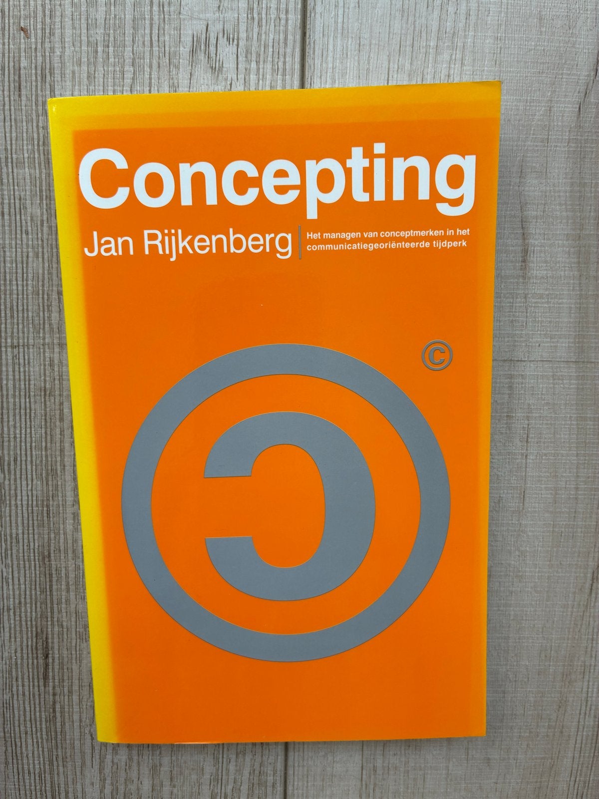 Concepting - Jan Rijkenberg (Boek), Ophalen of Verzenden, Zo goed als nieuw, Nederland