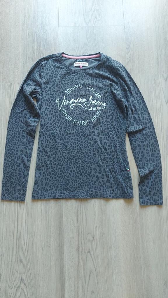 Vingino longsleeve met panterprint - Maat 164    v, Ophalen of Verzenden