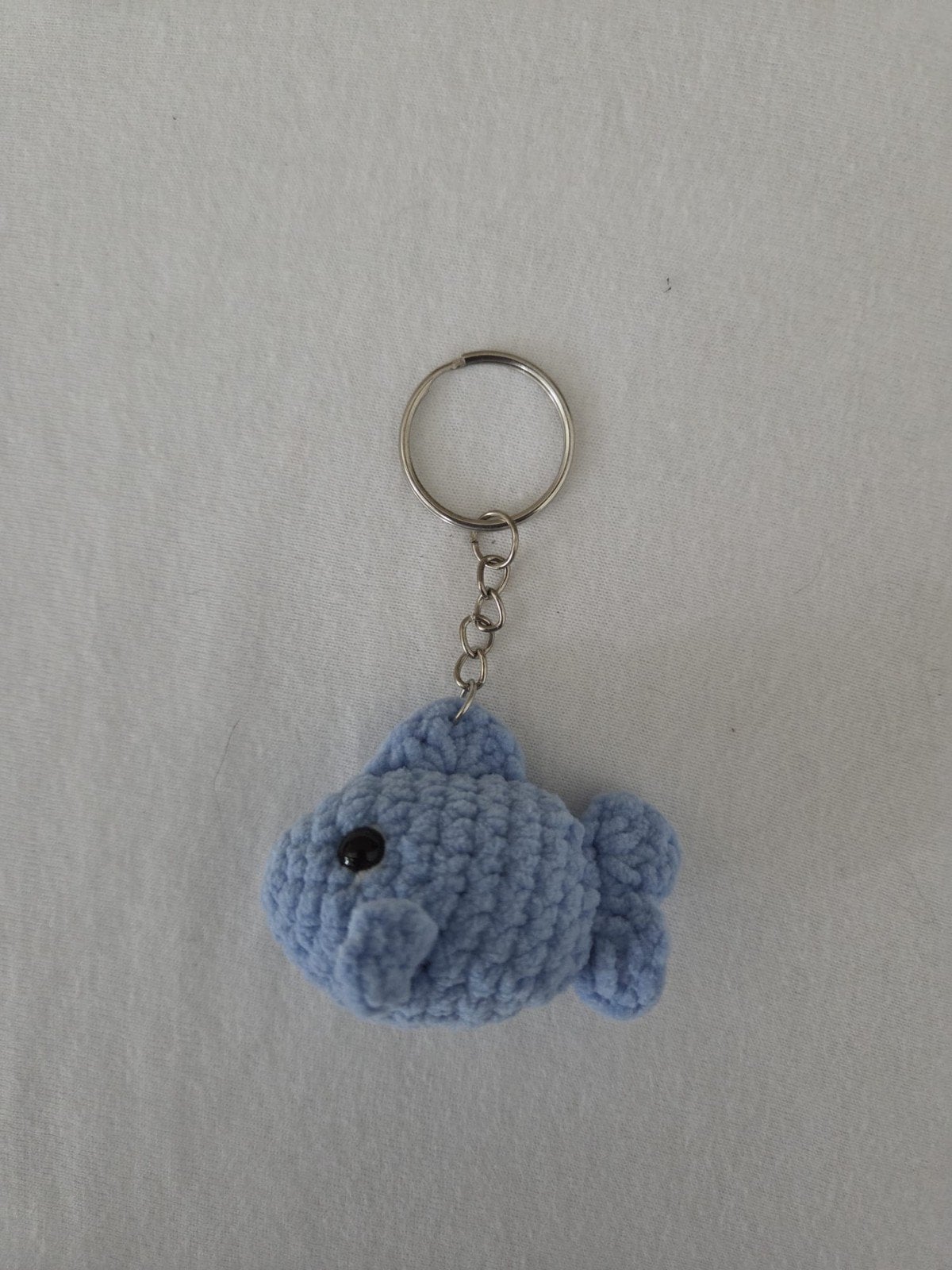 Gehaakte vissen sleutelhanger - Blauw of Geel, Verzamelen, Ophalen of Verzenden, Nieuw, Overige typen