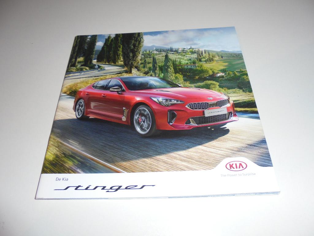 brochure Kia Stinger  2018, Ophalen of Verzenden, Nieuw, Overige merken