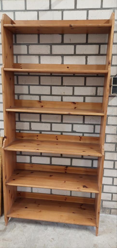 Vintage grenen boekenkast., Ophalen, Gebruikt