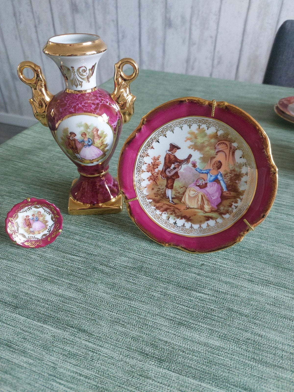 vaasje met bordjes, Ophalen of Verzenden