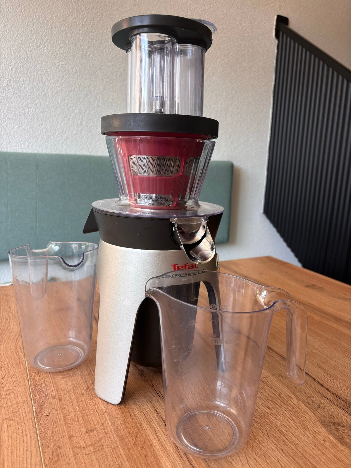Tefal Sapcentrifuge Slow Juicer - Zo goed als nieuw, Ophalen, 1 tot 2 liter, Zo goed als nieuw, Vaatwasserbestendig