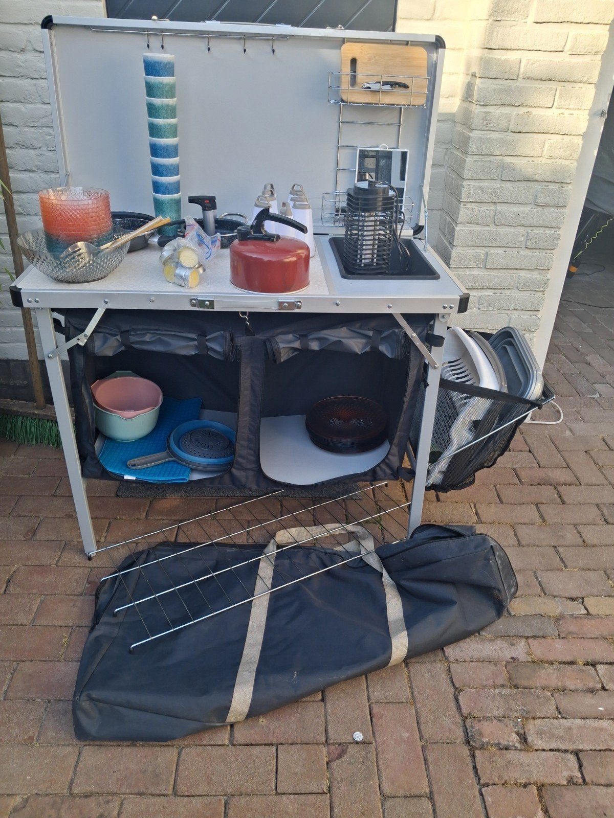 Hypercamp/Obelink Ambassador campingkeuken incl. draagtas, Ophalen of Verzenden, Gebruikt