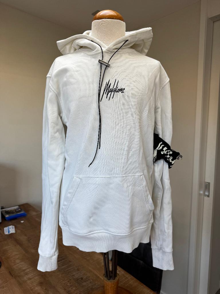 MALELIONS hoodie wit maat XXS ZA, Wit, Ophalen of Verzenden, MALELIONS, Maat 34 (XS) of kleiner