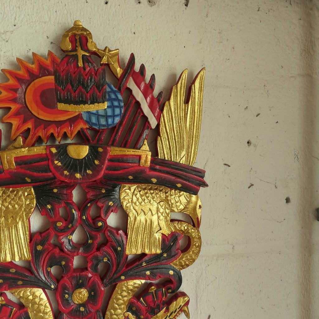 Blawong v. 2 Keris en 1 Tombak (speer) BQ9 Kris houder Naga, Ophalen of Verzenden