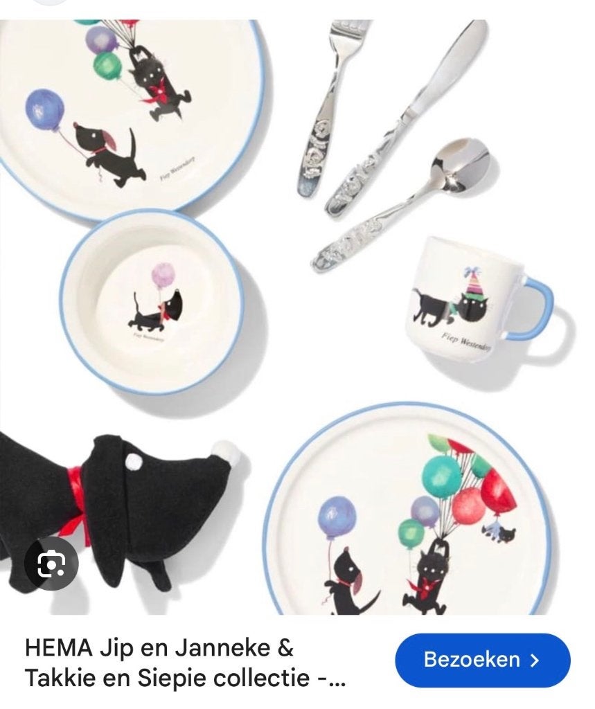Jip & Janneke / Takkie & Siepie servies gezocht, Ophalen of Verzenden, Gebruikt