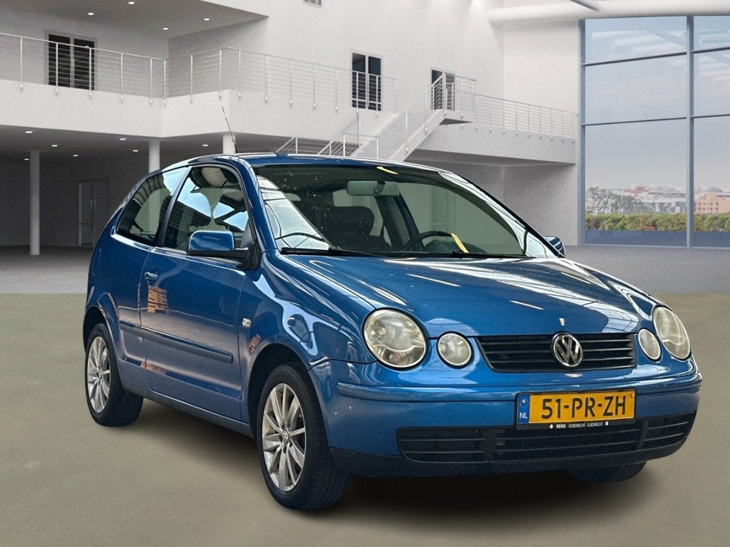 Volkswagen Polo 1.4-16V Athene, Startonderbreker, Blauw, Origineel Nederlands, Bedrijf