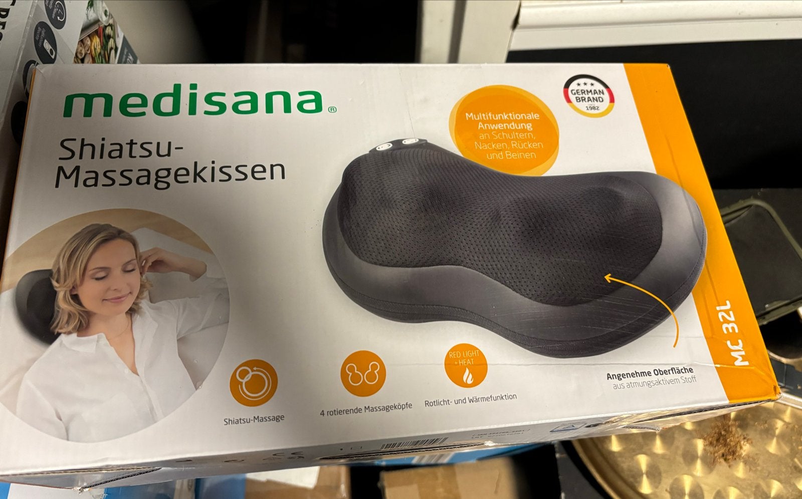 Nieuw Medisana Shiatsu Massagekussen MC 32L, Ophalen of Verzenden, Nieuw, Massagestoel of Kussen