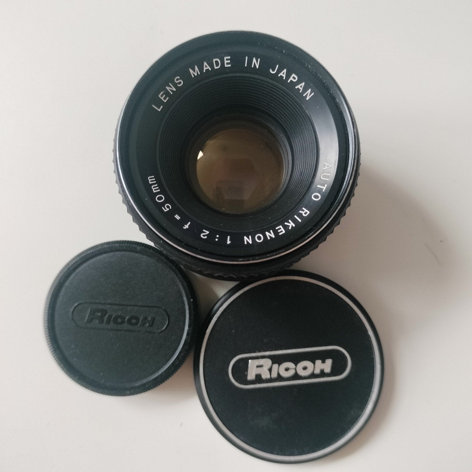 Rikenon auto 1:2 f=50mm lens M42 f/2 50mm, Ophalen of Verzenden, Zo goed als nieuw, M42, Standaardlens