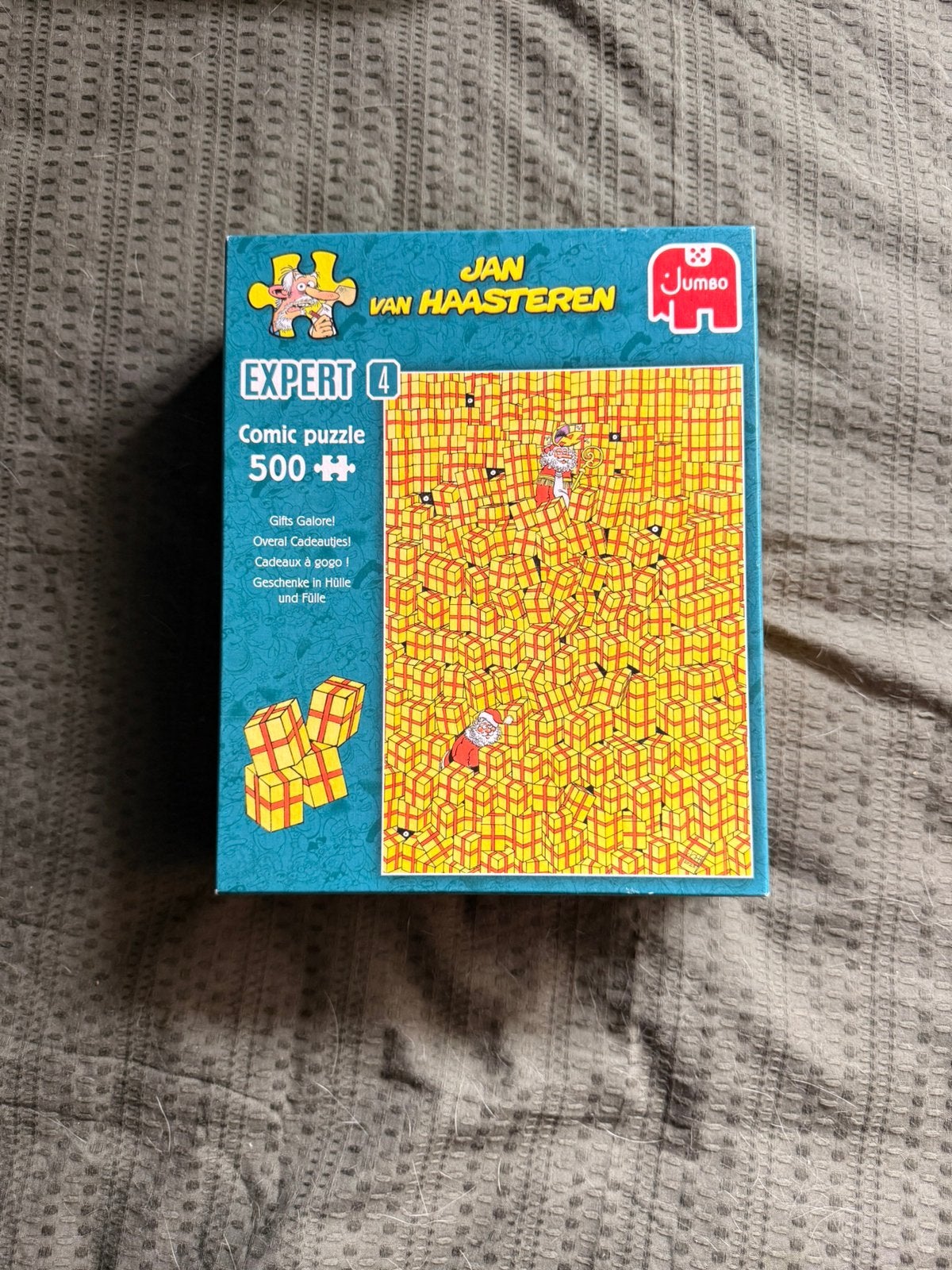 Jan van haasteren expert 4 sinterklaas cadeautjes, Ophalen of Verzenden, 500 t/m 1500 stukjes, Zo goed als nieuw, Legpuzzel