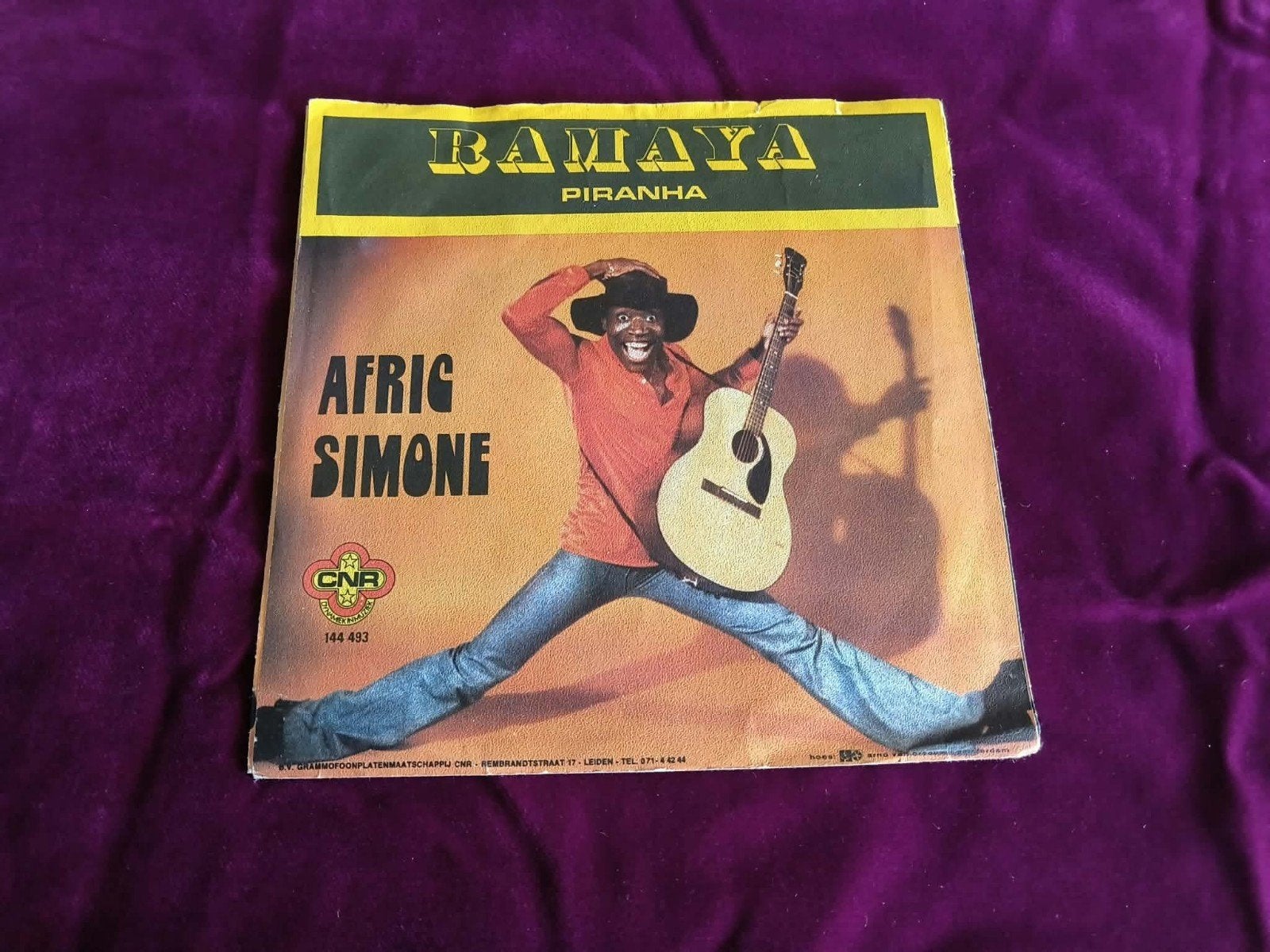 Afric Simone - Ramaya / Piranha (Vinyl Single), Cd's en Dvd's, Ophalen of Verzenden, Gebruikt, Wereldmuziek