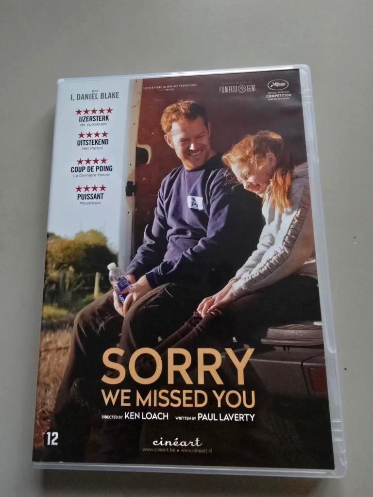 Dvd sorry we missed you - cineart, Cd's en Dvd's, Dvd's | Filmhuis, Alle leeftijden, Ophalen of Verzenden, Overige gebieden