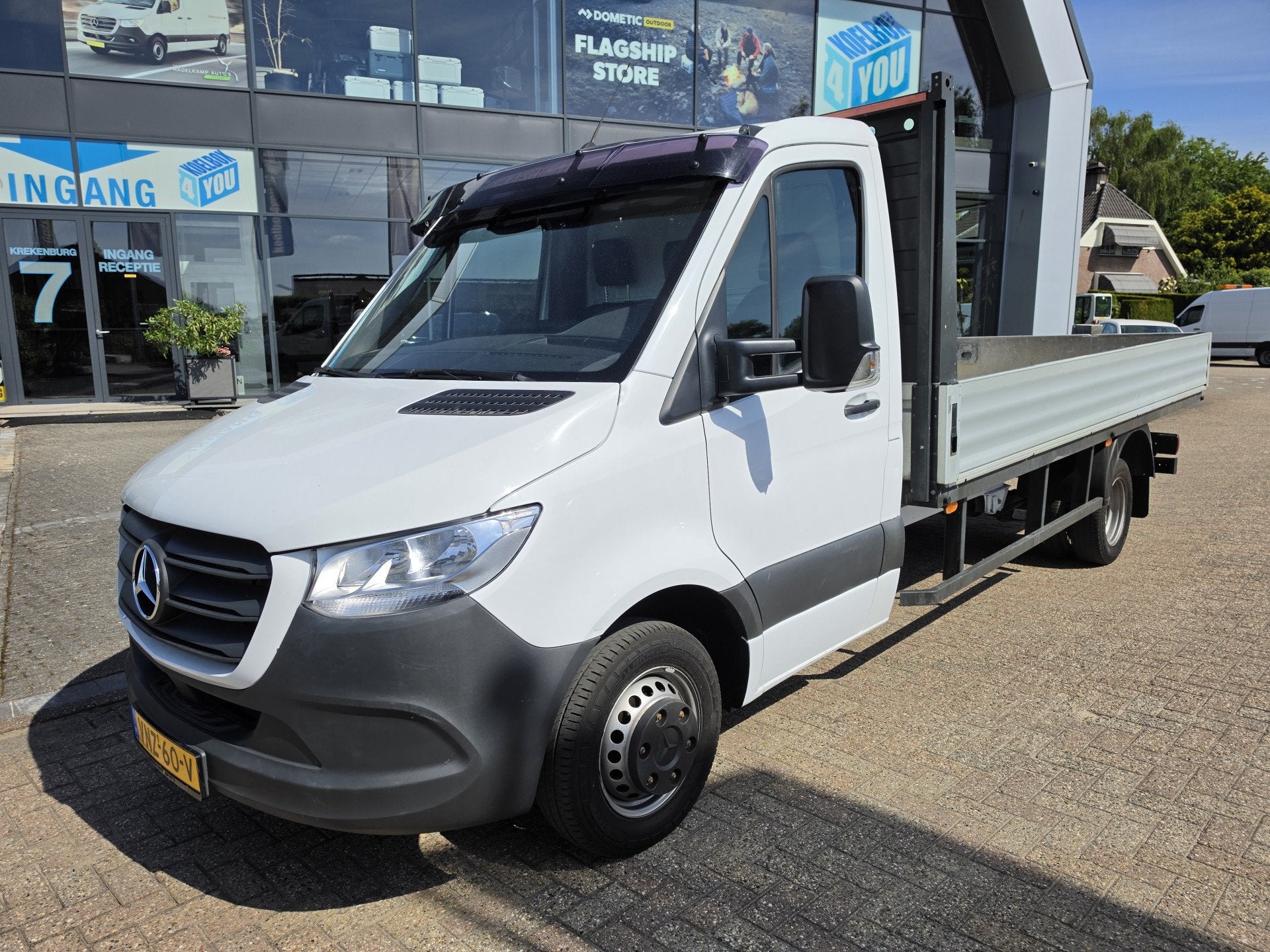 Mercedes-Benz Sprinter 519 CDI L3 Chassis Cabine met Opel La, Automaat, Gebruikt, Met garantie (alle), Wit
