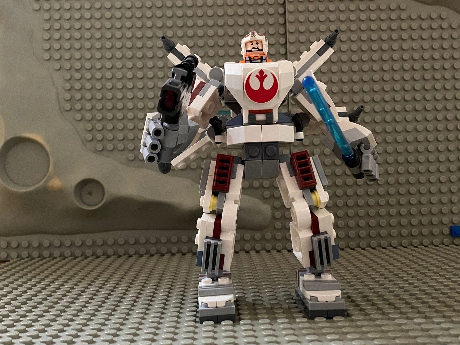 Lego Star Wars Luke Skywalker Mech met Minifiguur, Ophalen of Verzenden, Zo goed als nieuw