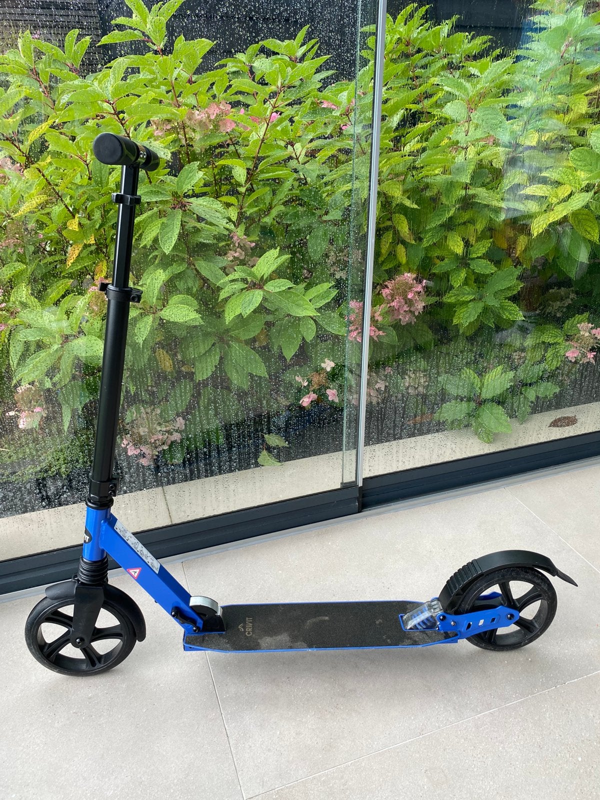 Crivit step met grote wielen en springveer, Fietsen en Brommers, Steps, Ophalen, Zo goed als nieuw, Gewone step