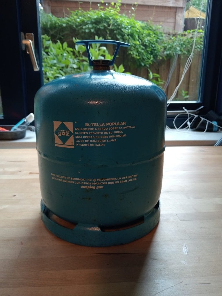 campingaz-tank R907, Ophalen of Verzenden, Gebruikt