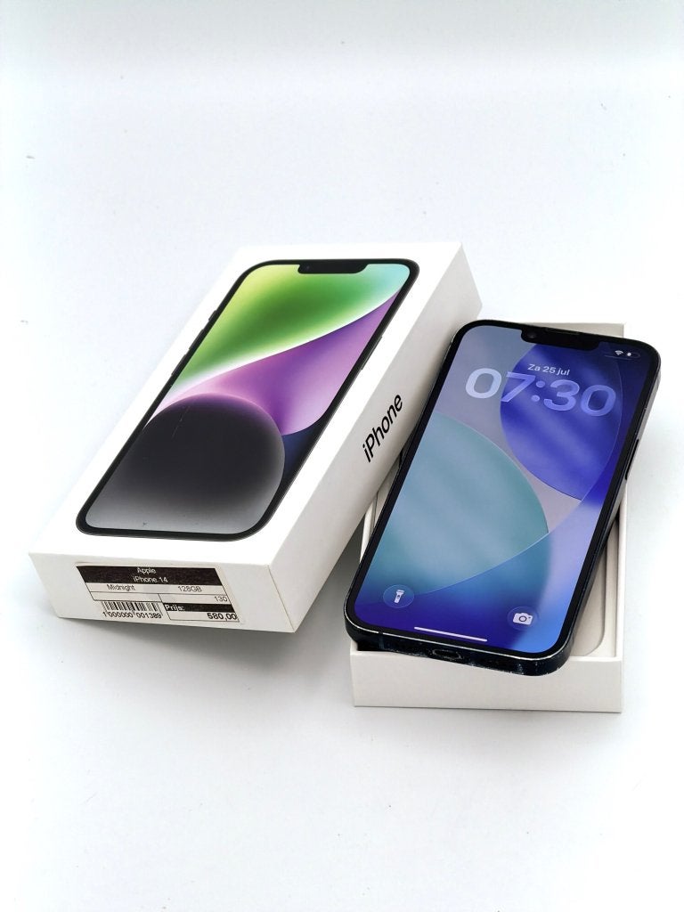 Erg Nette iPhone 14 Black 128GB, 100% batterijconditie!, Apple, ., Zwart, Ophalen of Verzenden