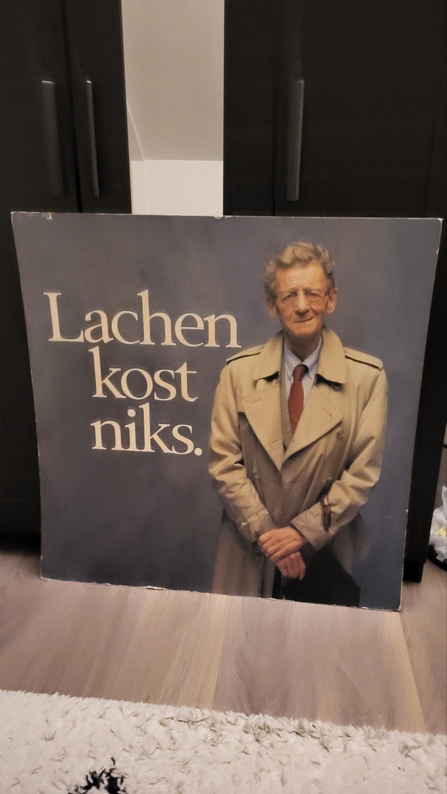 Vintage poster Simon Karmichelt - Lachen kost niks, Ophalen, Realistisch, Portret of Personen, Papier