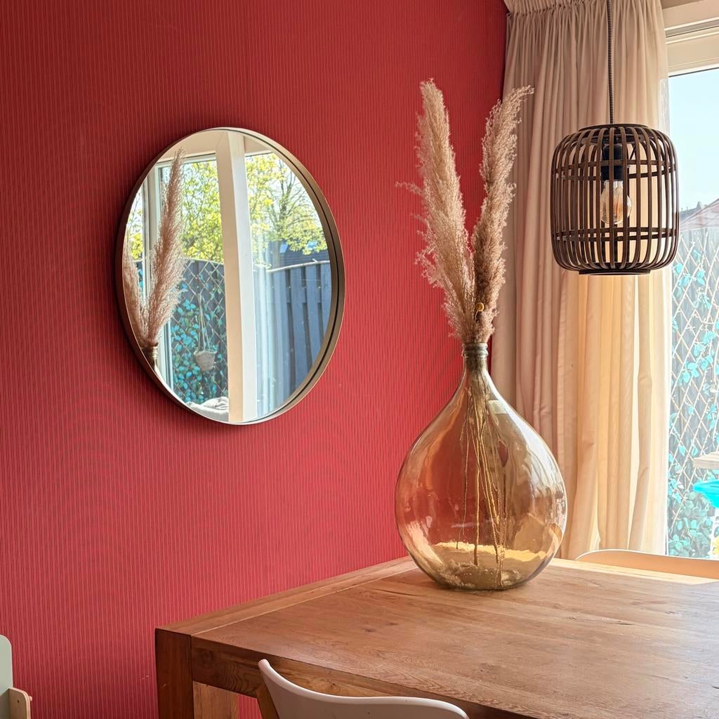 Grote vaas met pluimen, Ophalen, Overige kleuren, Minder dan 50 cm, Glas