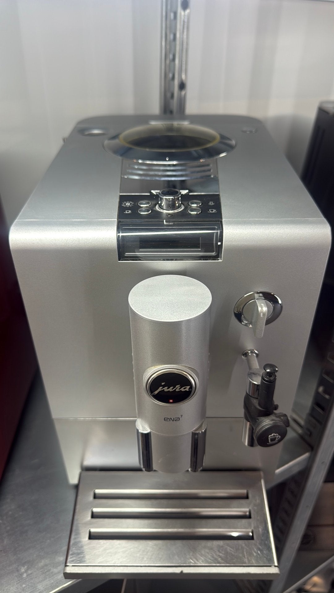 Jura ENA 7 Volautomatische Espressomachine – Zwart, Witgoed en Apparatuur, Koffiezetapparaten, Ophalen of Verzenden, Espresso apparaat