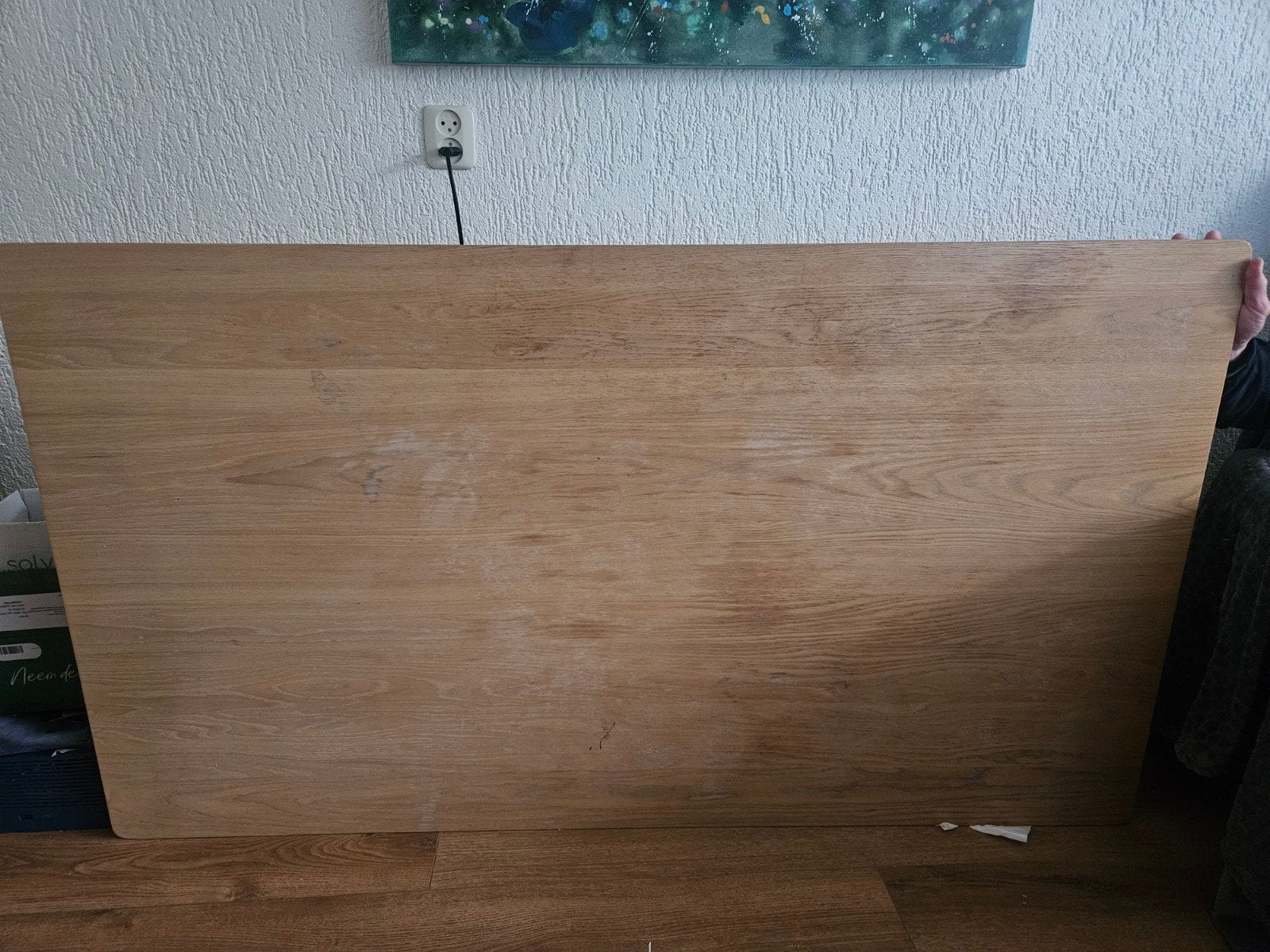 Uitschuifbare eettafel 160×90 (250x90), Huis en Inrichting, Ophalen, Gebruikt, Modern, Scandinavisch, Eikenhout