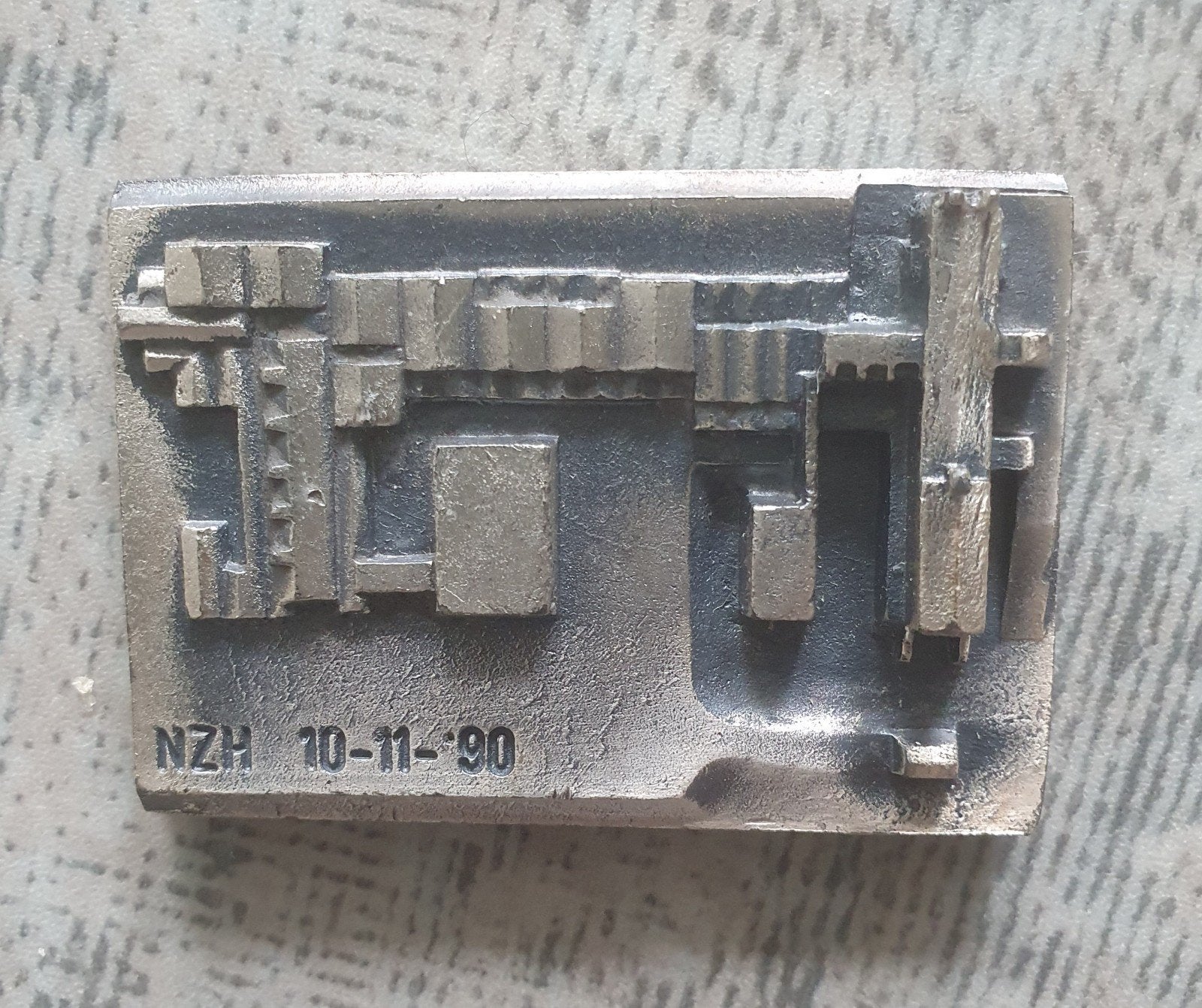 Verzilverde Maquette Zeehospitium Kijkduin 1990, Verzamelen, Ophalen of Verzenden, Zo goed als nieuw