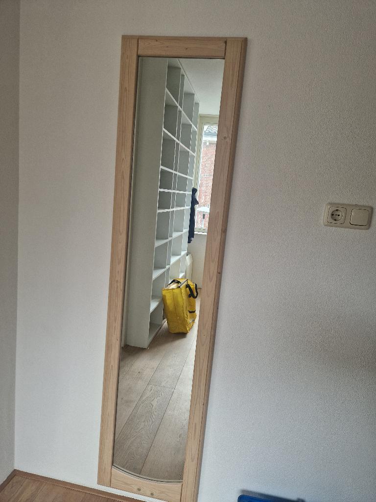 spiegel, Huis en Inrichting, Woonaccessoires | Spiegels, Ophalen, Minder dan 50 cm, Gebruikt, 150 tot 200 cm