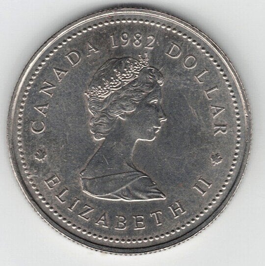 26-1003 Canada 1 dollar 1982, Ophalen of Verzenden, Noord-Amerika, Losse munt