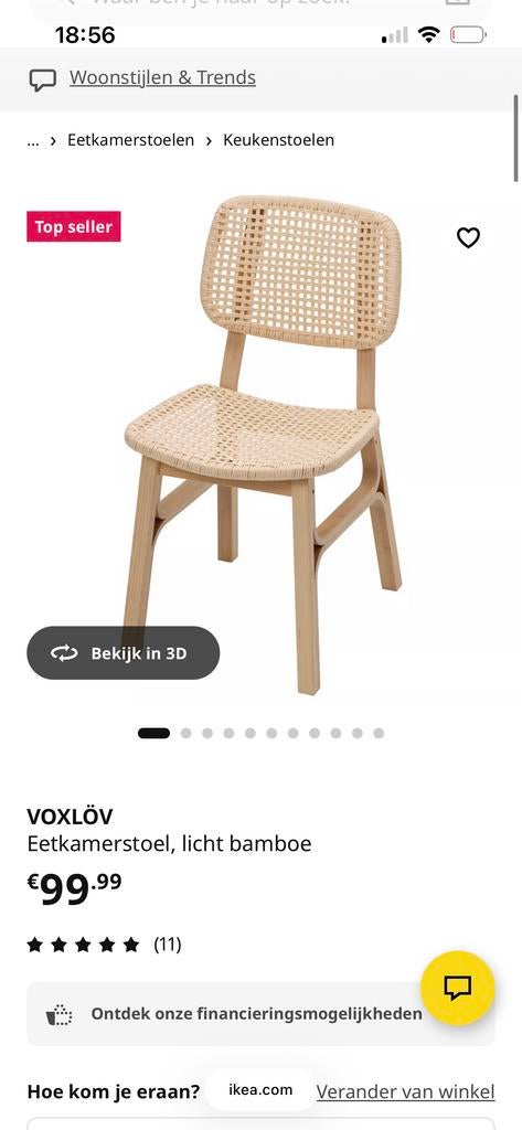 Bamboe rotan eettafel set met 4 stoelen, Huis en Inrichting, Tafels | Eettafels, Ophalen, Gebruikt, 50 tot 100 cm, 150 tot 200 cm