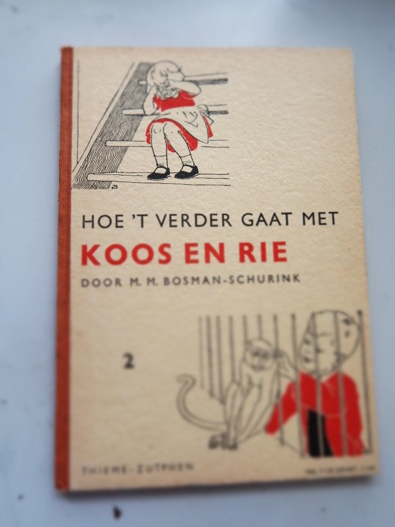Koos en Rie,deel 2 door M.Bosman-Schurink-1957, Ophalen of Verzenden, Gelezen, Overige niveaus, M.Bosman-Schurink