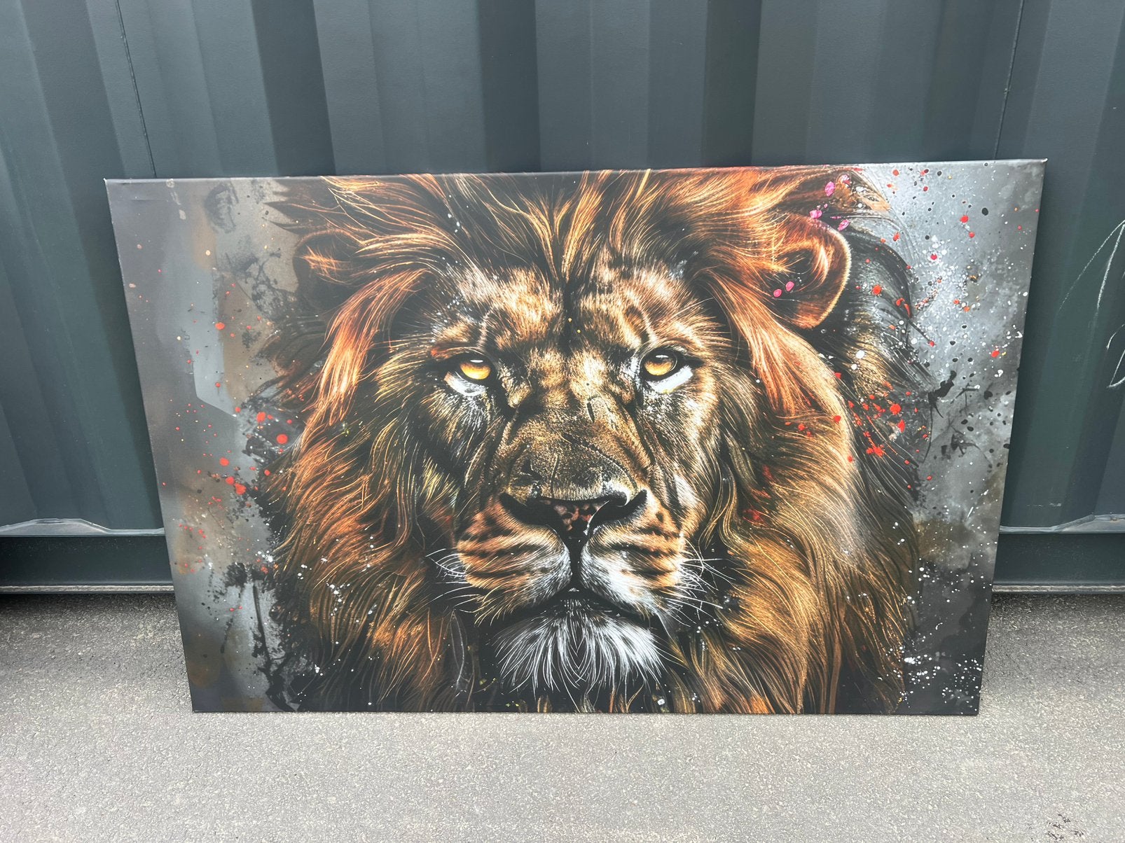 Canvas leeuw xl €15,- afhaal, Ophalen, Nieuw