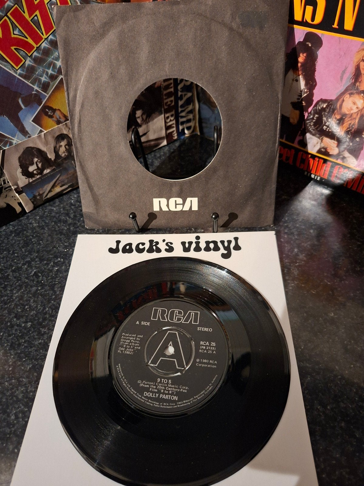 Dolly Parton - 9 to 5 (Vinyl Single, 1980), 7 inch, Ophalen of Verzenden, Zo goed als nieuw, Beschermende buitenhoes