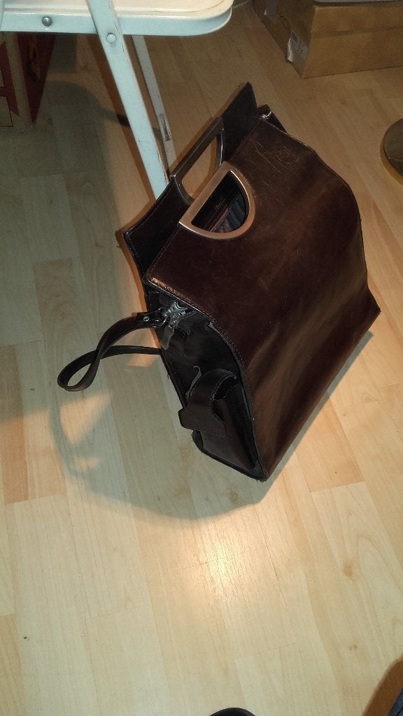 Bruine Icci Tas  Leer, Ophalen of Verzenden, Nieuw, Bruin, Handtas
