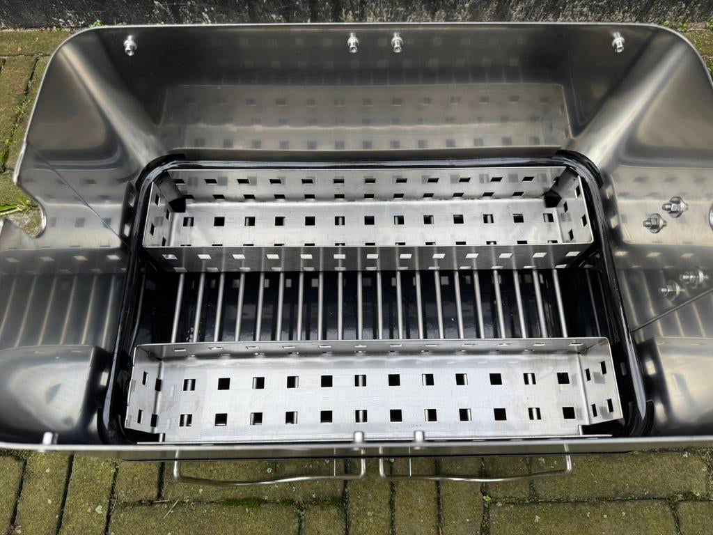 Rotisserie RVS Kolenmandje voor Weber Go Anywhere (WGA), Ophalen, Nieuw