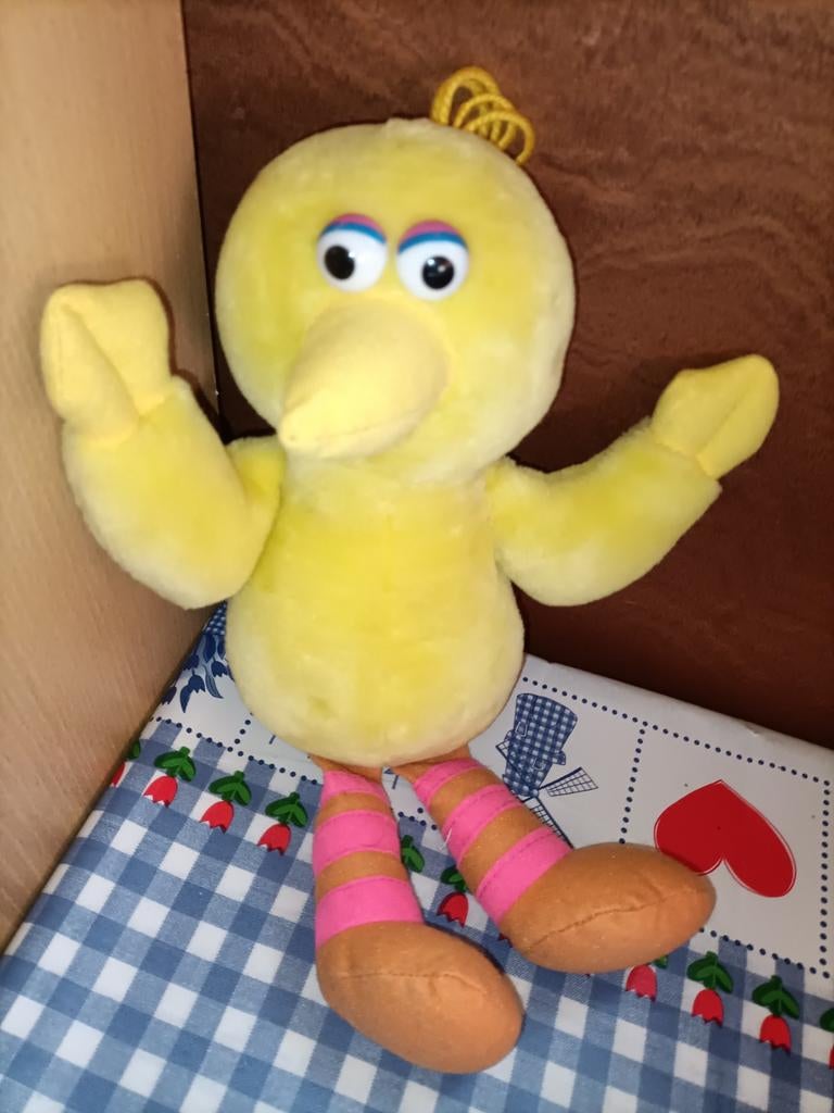 Neef Jan knuffel gele pino Big Bird 35 cm groot, Ophalen of Verzenden, Zo goed als nieuw, Overige typen