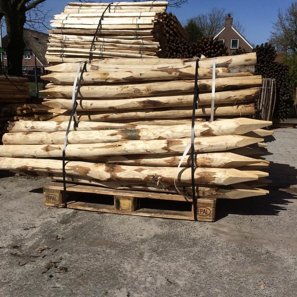 Foto 3 van Kastanje hout hekwerk / schapenhek / frans hekwerk/palen